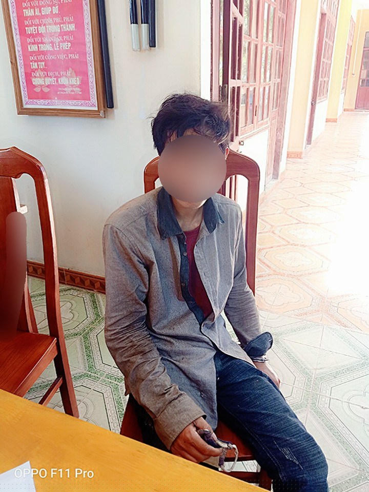 Đối tượng T.Đ.Nghĩa tại cơ quan C&ocirc;ng an