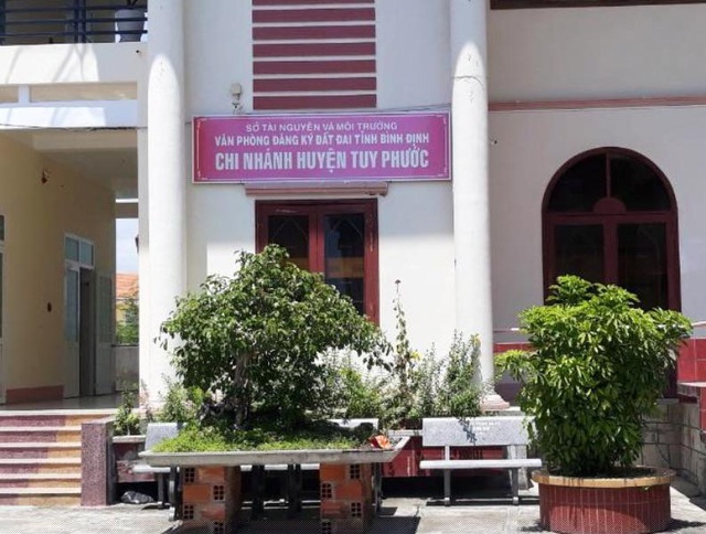 Chi nhánh Văn phòng Đăng ký đất đai huyện Tuy Phước, nơi