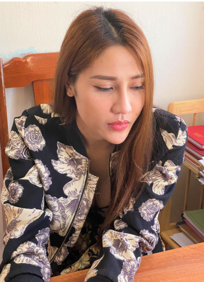 Cao Thị Ninh, người vừa điều hành đường dây và trực tiếp bán dâm cho khách.