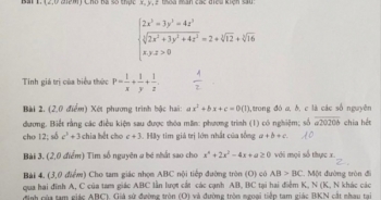 Đề thi chuyên Toán trường Chuyên Sư phạm Hà Nội