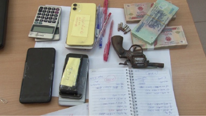 Tang vật bị thu giữ