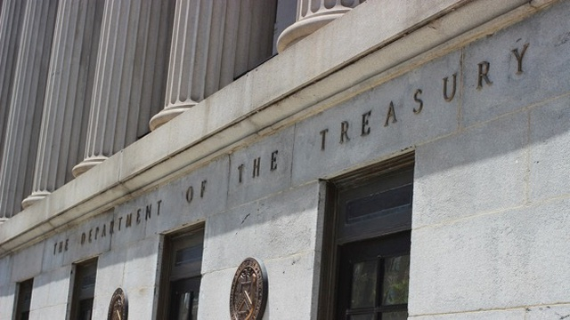 Trụ sở Bộ Tài chính Mỹ ở Washington D.C (Ảnh: Sputnik)