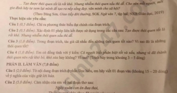 Đáp án đề thi vào lớp 10 môn Ngữ Văn tỉnh Thái Nguyên 2020
