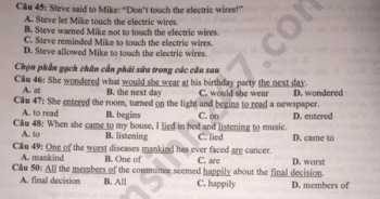 Đáp án đề thi vào lớp 10 tỉnh Yên Bái môn Anh năm 2020