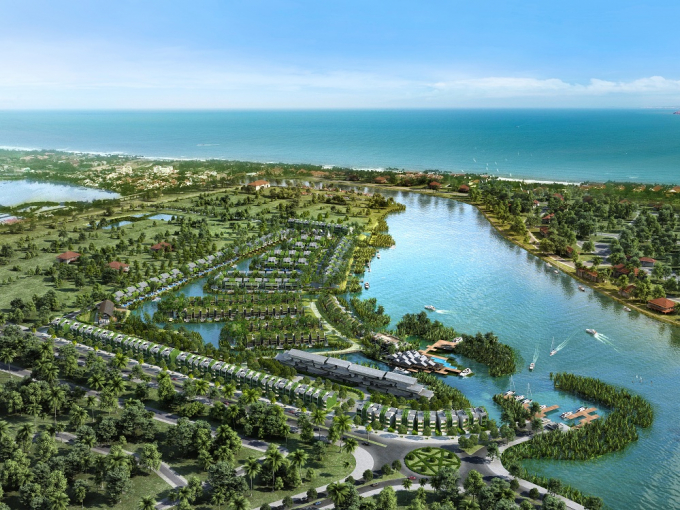 Casamia sở hữu vẻ đẹp sinh thái bên sông Cổ Cò và hướng biển Cửa Đại.