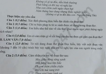 Đã có đáp án đề thi môn Văn vào lớp 10 tỉnh Bắc Kạn năm 2020