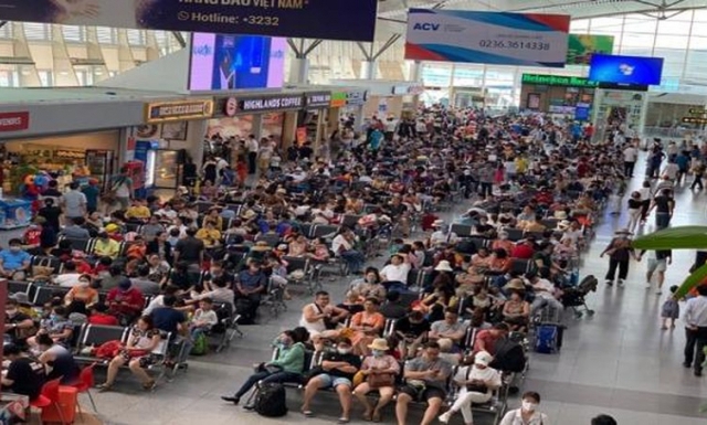 Khoảng 80.000 hành khách nội địa muốn bay khỏi Đà Nẵng