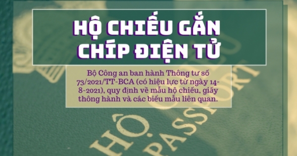 Người dân được cấp hộ chiếu gắn chíp điện tử từ ngày 14/8