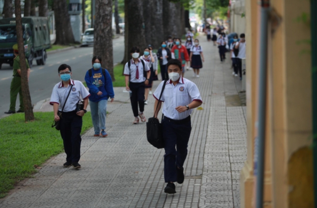 TP HCM: Ba điểm thi tốt nghiệp THPT xuất hiện thí sinh liên quan đến COVID-19