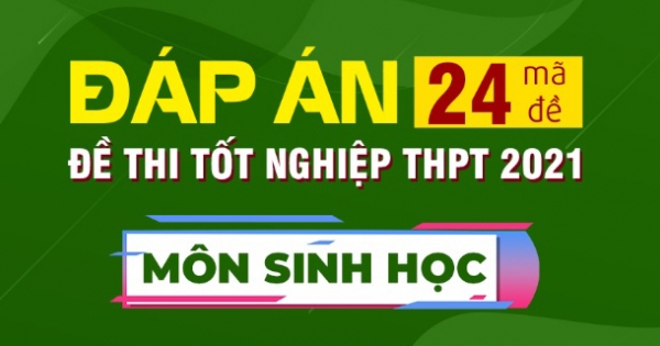 Đáp án môn Sinh học kỳ thi tốt nghiệp THPT 2021