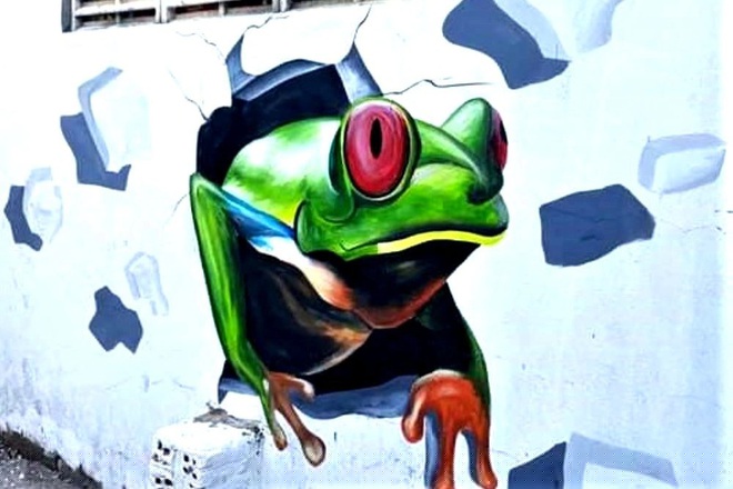 Những bức vẽ sinh động hứa hẹn sẽ là có thêm điểm check-in cho du khách sau này.