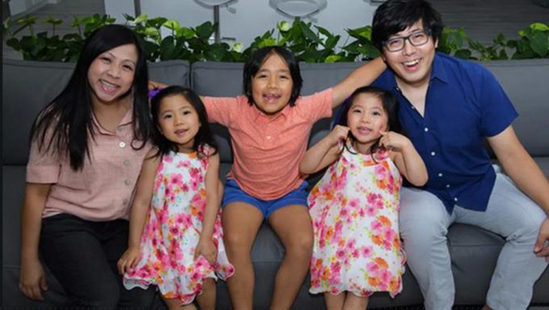 Gia đ&igrave;nh 5 người của Ryan Kaji. Ảnh: cyzone