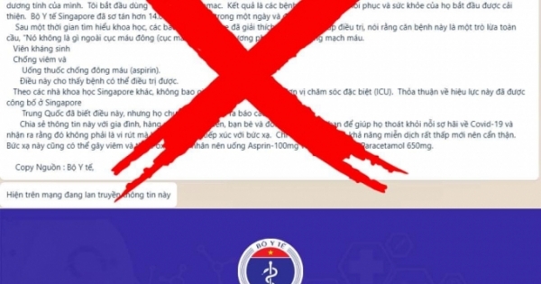 Bộ Y tế bác bỏ thông tin sai sự thật liên quan đến COVID-19 lan truyền trên mạng xã hội