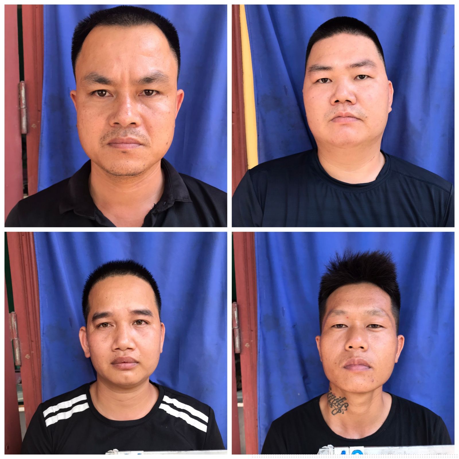 Các đối tượng tại công an