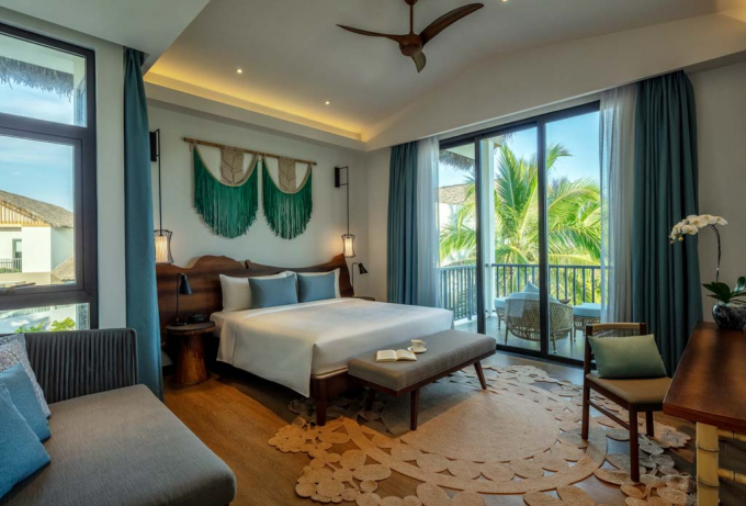 Bên trong villa New World Phu Quoc Resort được bài trí thanh nhã