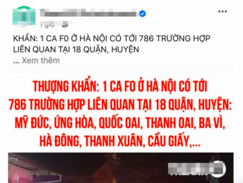 Hà Nội: Huyện Chương Mỹ bác bỏ thông tin hàng trăm người liên quan đến ca F0