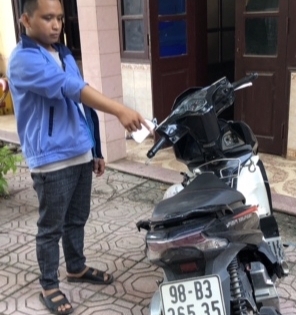 Tạm giữ đối tượng lừa xe máy của bạn làm cùng Công ty ở Bắc Giang