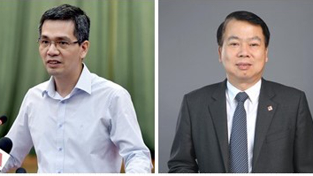 Ông Nguyễn Đức Chi (phải) và ông Võ Thành Hưng. ẢNH: Chinhphu.vn