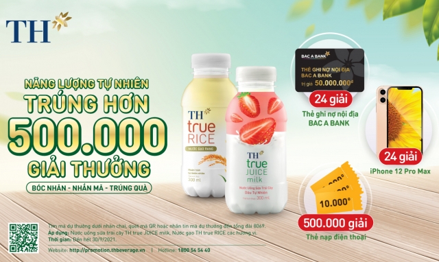 Nạp năng lượng tự nhiên, nhận quà xịn từ TH