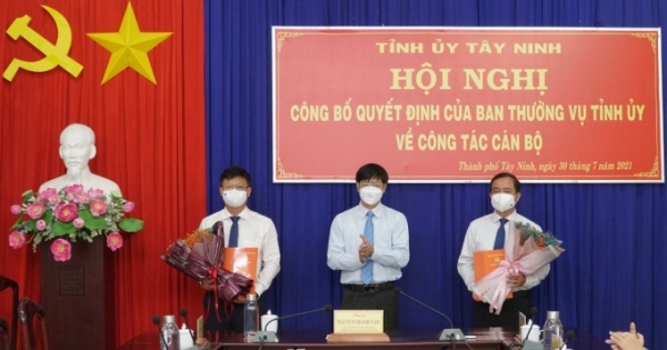 Tây Ninh có tân Trưởng Ban Nội chính Tỉnh ủy và Bí thư Thành ủy TP Tây Ninh