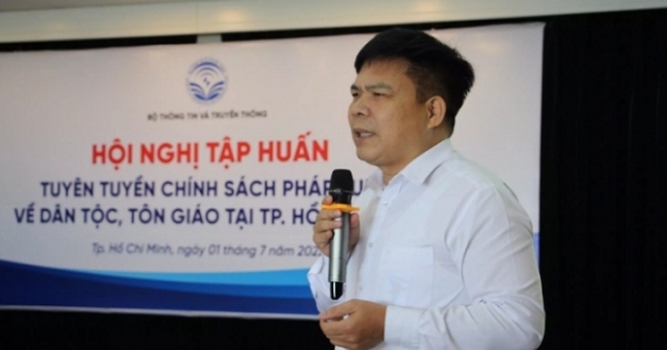 Tập huấn nghiệp vụ tuyên truyền về dân tộc, tôn giáo