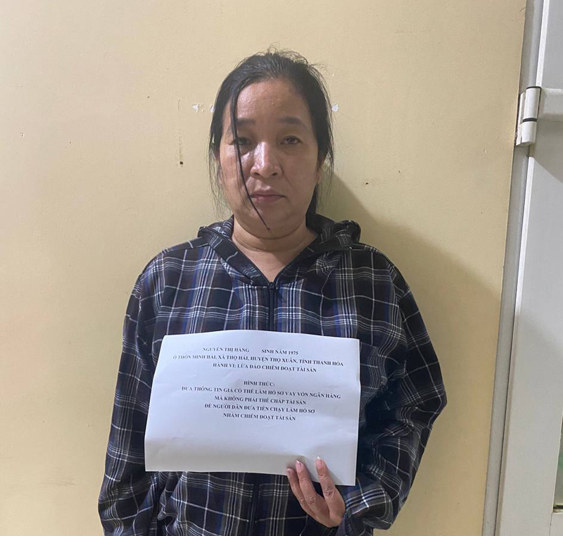 Đối tượng Nguyễn Thị Hằng.