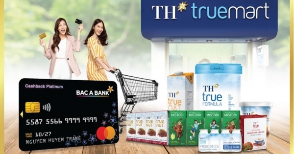 Chủ thẻ tín dụng Bac A Bank nhận ưu đãi đặc quyền tại TH truemart