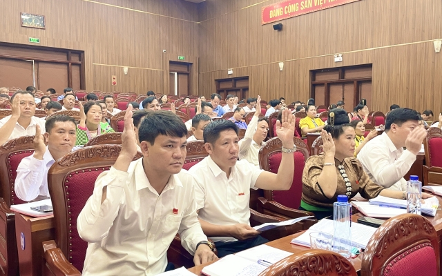 Thuận Ch&acirc;u tổ chức kỳ họp thứ 6 HĐND huyện kh&oacute;a XXI