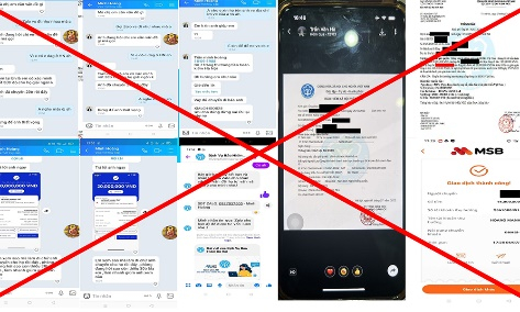 Tin nhắn mạo danh và giấy tờ giả mạo lừa đảo NLĐ.
