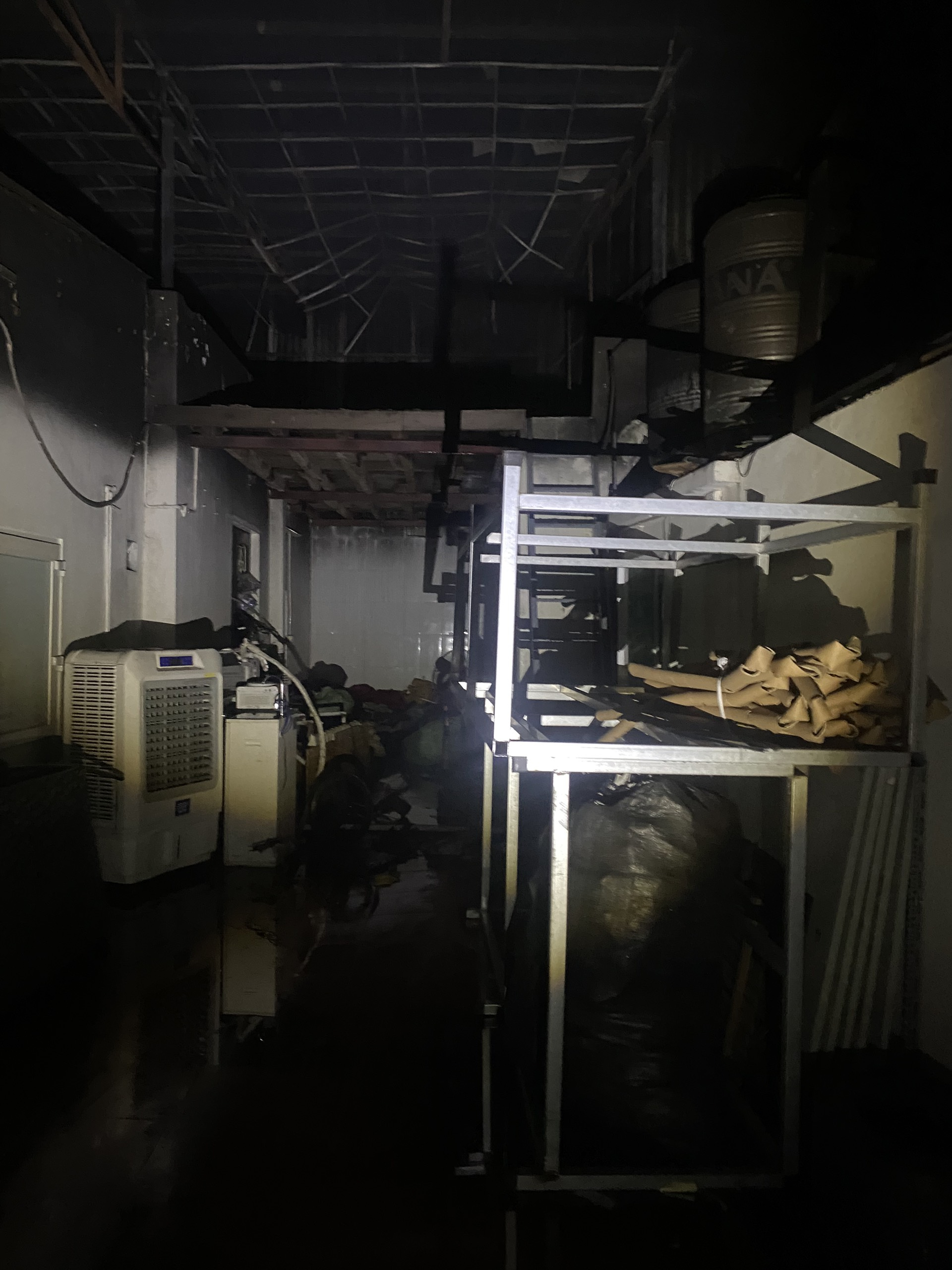 Hiện trường vụ cháy.