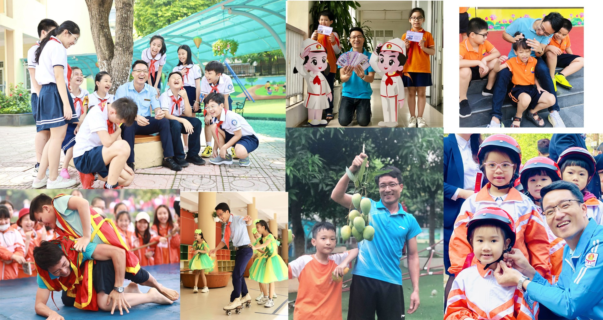 Người thầy với nụ cười thường trực, &aacute;nh mắt tươi r&oacute;i, tr&agrave;n trề năng lượng v&agrave; nhiệt huyết tương t&aacute;c với học tr&ograve;.