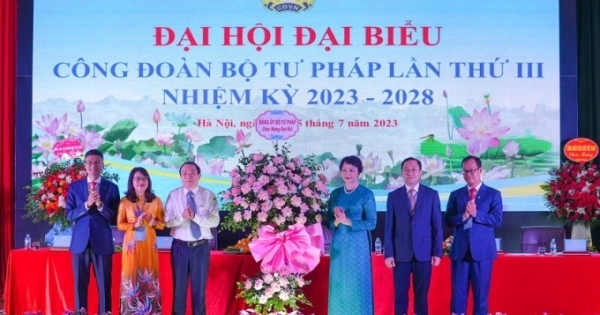 Đại hội đại biểu Công đoàn Bộ Tư pháp lần thứ III, nhiệm kỳ 2023 - 2028
