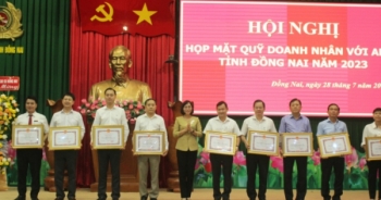 Quỹ Doanh nhân với an ninh trật tự tỉnh Đồng Nai tiếp nhận thêm gần 3 tỷ đồng