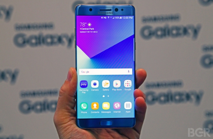 Samsung Galaxy Note 7 ch&iacute;nh thức ra mắt