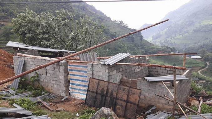 Cơn b&atilde;o số 2 ở L&agrave;o Cai khiến nhiều người thương vong. Ảnh: Facebook.