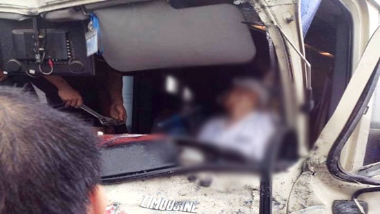 Hiện trường vụ&nbsp;tai nạn.