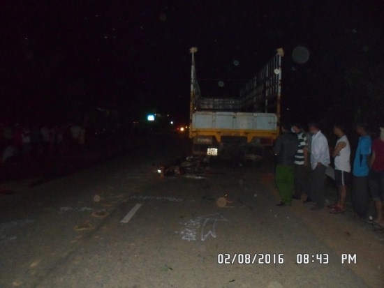 Hiện trường TNGT.