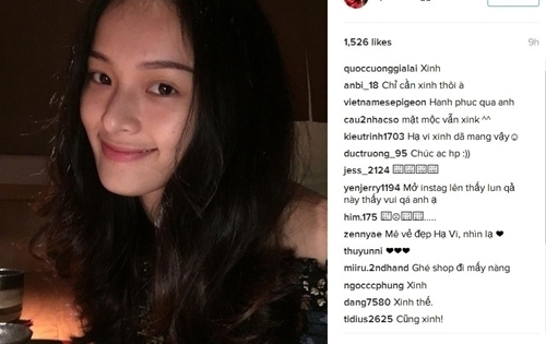 Tranh cãi chuyện Cường Đô La công khai khen Hạ Vi xinh trên trang cá nhân