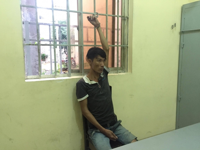 Trương Ho&agrave;i Phong tại cơ quan c&ocirc;ng an