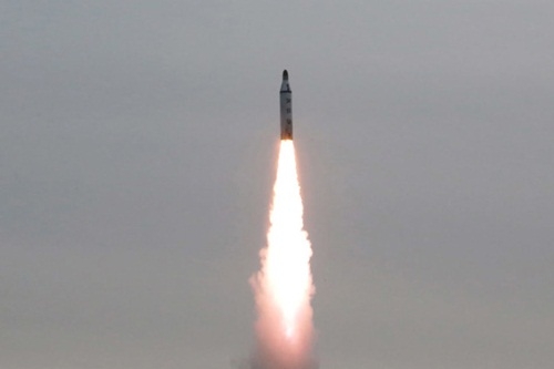 Một t&ecirc;n lửa của Triều Ti&ecirc;n. Ảnh:&nbsp;Japantimes