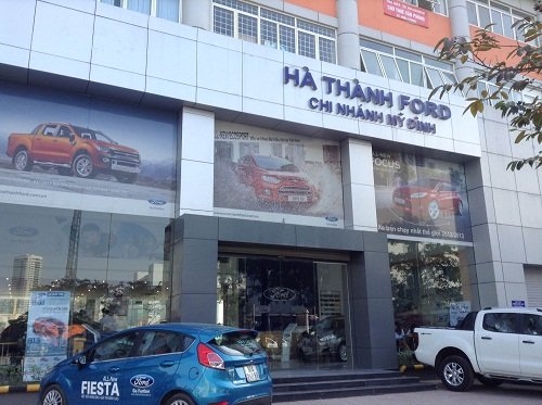 Chi nh&aacute;nh Mỹ Đ&igrave;nh tại số 2 T&ocirc;n Thất Thuyết của H&agrave; Th&agrave;nh Ford. Ảnh: H.P