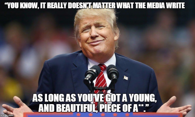 1 số h&igrave;nh ảnh tr&ecirc;n tỷ ph&uacute; Donald Trump tr&ecirc;n Hashtag của b&agrave; Karen Bass. (Ảnh: Twitter)