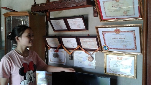 Nữ thủ khoa Học viện Cảnh s&aacute;t nh&acirc;n d&acirc;n Nguyễn Thị Huệ c&oacute; tổng điểm đạt 31,75. Ảnh: Gi&aacute;o dục Việt Nam