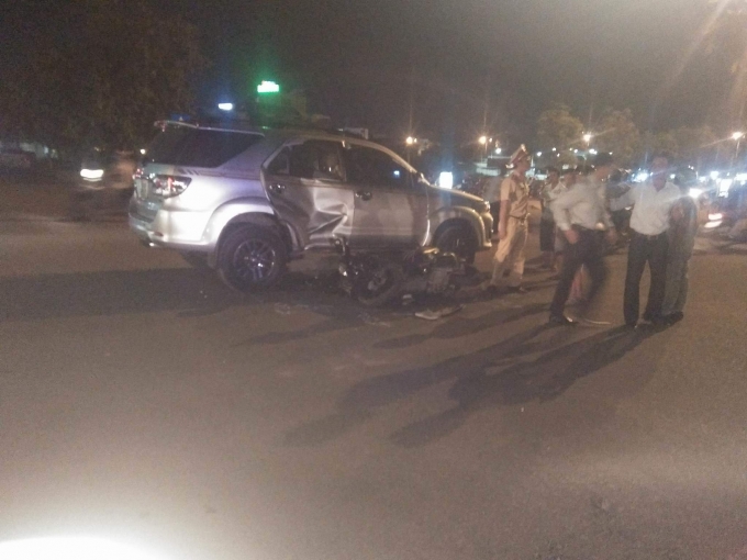 Hiện trường vụ tai nạn.