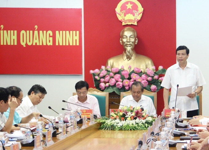 Ph&oacute; thủ tướng Trương H&ograve;a B&igrave;nh tại hội nghị. (Thứ 2 từ phải sang tr&aacute;i).