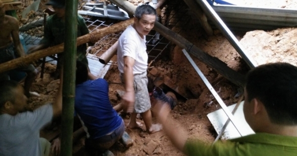 Bắc Kạn: Sạt lở đất, 2 vợ chồng bị thương nặng