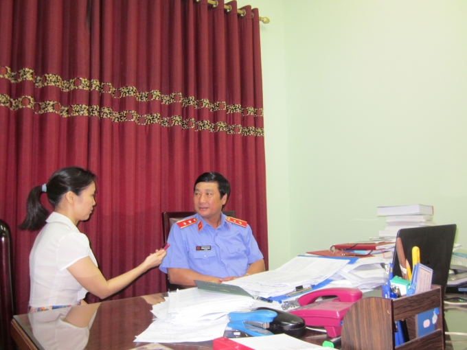 &Ocirc;ng Dương Văn Ph&ugrave;ng, Vụ trưởng Vụ 5 - VKSNDTC trả lời PV Ph&aacute;p luật Plus.