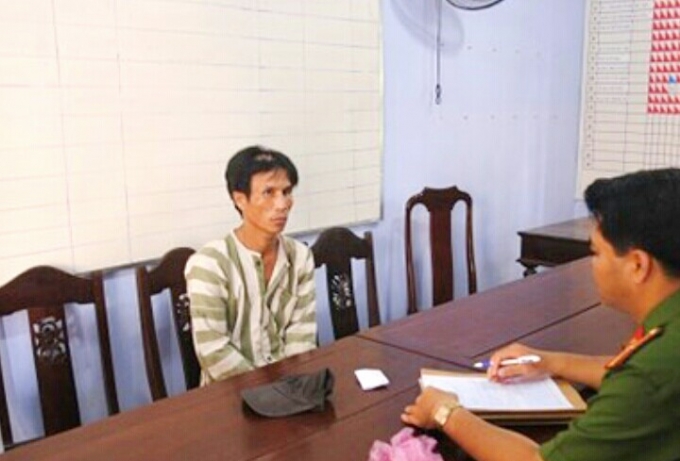 Đối tượng tại cơ quan điều tra.