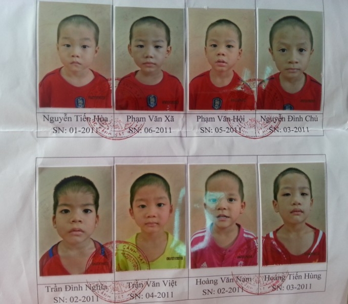 10 ch&aacute;u lần lượt l&agrave; Cộng, H&ograve;a, X&atilde;, Hội, Chủ, Nghĩa, Việt Nam, H&ugrave;ng, Mạnh.