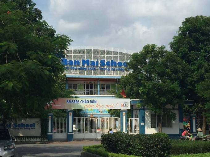 Trường tiểu học Ban Mai, nơi học sinh Nguyễn Bảo Ngọc Tr&acirc;m theo học.
